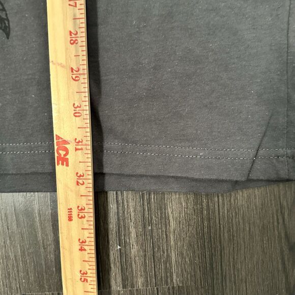 Avirex Black Graphic Shirt Eagle Bling Glitter Men’s Size Large Y2K Style Biker - Picture 7 of 7